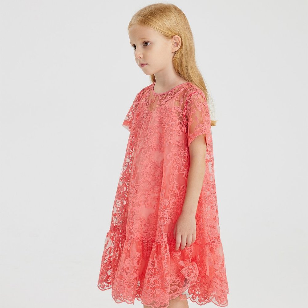 JNBY Lace Ruffle Bottom Dress - Picture 3 of 6